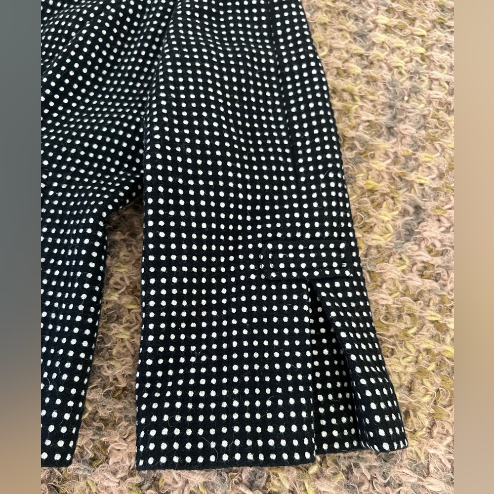 Ann Taylor Petite Blazer Women Polka Dot Size 10P Black/White Polyester Preowned - Picture 6 of 13
